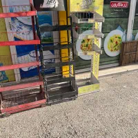 چهار عدد قفسه جای پفک ‌پاستیل