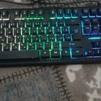 کیبورد گیمینگ  RGB green در حدنو