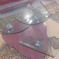 میز جلو مبلی شیشه ای