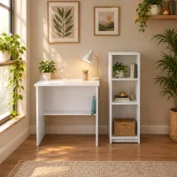 میز تحریر و کتابخانه مدل شایان