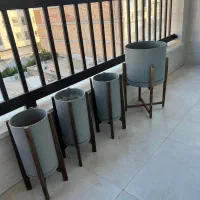 گلدان پلاستیک فشرده