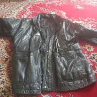 کت چرم طبیعی مردانه  مارک معتبر خزر خز  سایز XL