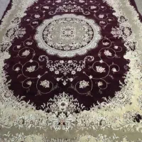 فرش ۱۲ متری ۲عدد زرشکی فرش کاشان