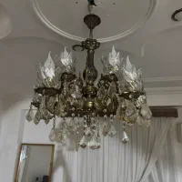 لوستر برنجی کریستال