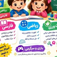 کلاس ریاضی و فارسی اول و دوم دبستان