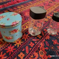 شیشه ادویه وقوطی فلزی