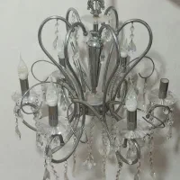 لوستر ۶ شاخه تمام استیل