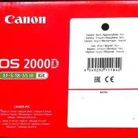 دوربین عکاسی کنون 2000D همراه با لنز 55-18|دوربین عکاسی و فیلمبرداری|شاهینشهر, عطار|دیوار