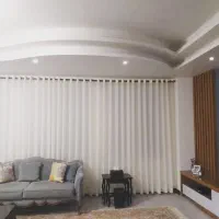 پرده پانچ / مینیمال / حریر / پرده پذیرایی