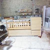 تولیدتخت خواب نوزاد دومنظوره و دوطبقه|تخت و سرویس خواب|کارون, |دیوار