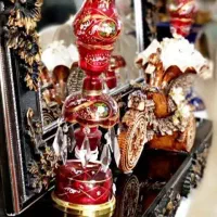 آینه کنسول گل برجسته