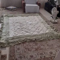 لحاف به متراژ دو 2/2 همراه با دو عدد رو بالشتی|رختخواب، بالش، پتو|سمنان, |دیوار