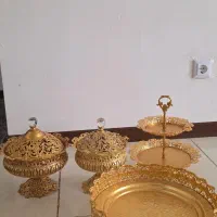ظروف پذیرایی آبکاری طلا|ظروف سرو و پذیرایی|شیراز, میانرود|دیوار