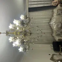 لوستر برنز 6شاخه دوبل|لوستر و چراغ آویز|تهران, شهرک رضویه|دیوار