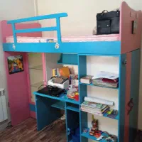 تخت خواب نوجوان،کتابخانه،میز تحریر،کمد|تخت و صندلی بچه|تهران, وردآورد|دیوار