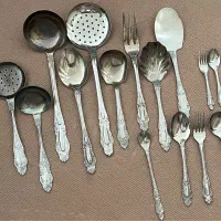 قاشق چنگال سینی  پیمانه استیل