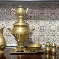 سرویس برنجی|کلکسیون اشیاء عتیقه|همدان, |دیوار