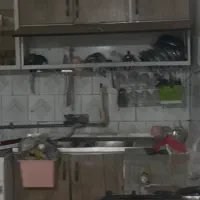 کابینت فلز درب چوبی