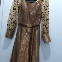 لباس مجلسی طلایی