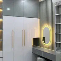 کمد دیواری رنگ نسکافه (کد ۱۳۹۱)|جاکفشی، کمد، دراور|رشت, پیرکلاچای|دیوار