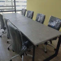 کنفرانس 8 نفره پایه فلزی دو تیکه 300*90|دفتر کار|کرج, چهارصد دستگاه|دیوار