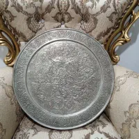 دیوار کوب مسی قلم قدیمی پهلوی بسیار خاص و زیبا