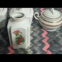 باسلام قندان دونه ای۵۵ چایی دان ۲۰۰ گل قرمز قدیمی|ظروف سرو و پذیرایی|مشهد, طبرسی شمالی|دیوار