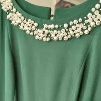لباس مجلسی سبز ماشی