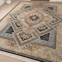 فرش ۱۲ متری کاشان  ۱۰۰۰ شانه  تمیز و سالم