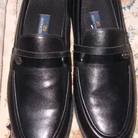 کفش کالج مردانه چرم مشکی سایز 42 نو