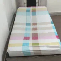 تخت تک نفره MDF سفید با خوشخواب رویا|تخت و سرویس خواب|تهران, سبلان (لشگر)|دیوار