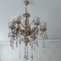 لامپ ولاله وکریستال|لوستر و چراغ آویز|باغستان, |دیوار