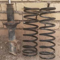 دو عدد فنر کمک عقب و یک عدد کمک جلو پراید در حد نو