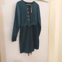 سارافون قهوه ای و سبز|لباس|ایلام, |دیوار