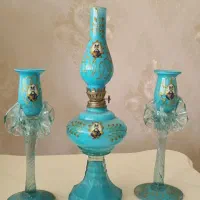 چراغ نفتی و شمعدان