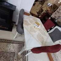 مبل هفت نفره زرشکی طوسی|مبلمان خانگی و میز عسلی|سنگر, |دیوار