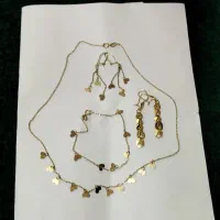 طلا ست گوشواره دست‌بند گردبند