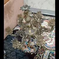 خرید فروش عنوای لوستر آینه شمعدان ساعت برنزی|لوستر و چراغ آویز|مشهد, وکیل‌آباد|دیوار