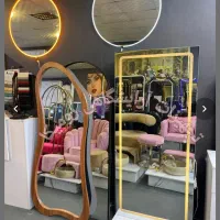 آینه قدی دفرمه پایه دار دیواری نوردار اینه کنسول|آینه|تهران, نعمت‌آباد|دیوار