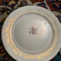 بشقاب طلاکوب English Rose 22K Gold Plated|کلکسیون اشیاء عتیقه|تهران, جمهوری|دیوار