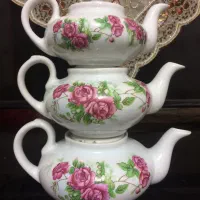 قوری طرح گلسرخی قدیمی