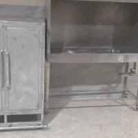 منقل استیل فر برنجی ۳طبقه