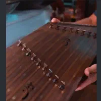 سنتور دو مهر اخوان با چوب گردو