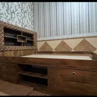 تخت۲ نفره خواب ام دی اف درجه باکس خور دوطرفه و تشک