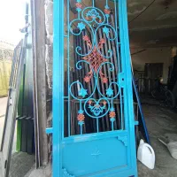 درب آهنی ورودی منزل حیاط پارکینگ|مصالح و تجهیزات ساختمان|اردبیل, |دیوار