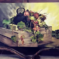 نقاشی رنگ روغن روی بوم (طبیعت بی جان)|تابلو، نقاشی، عکس|تهران, دردشت|دیوار