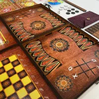 تخته نرد و پک 8 بازی فکری|اسباببازی|نجفآباد, یزدانشهر|دیوار