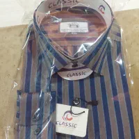 پیراهن مردانه نخی سایز XL آستین بلند