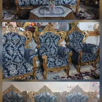 مبل ۹نفره درحد نو|مبلمان خانگی و میز عسلی|اقبالیه, |دیوار