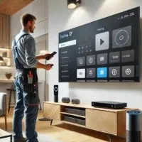 نصب آنتن ثابت وگردون تلویویزن مرکزی